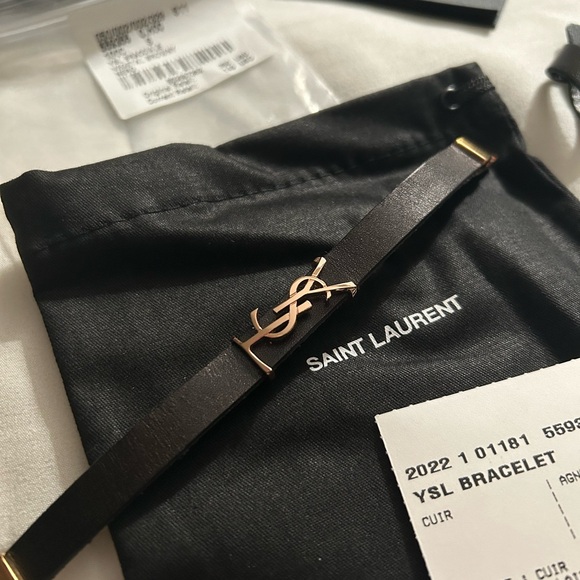 Brand New Saint Laurent Bracelet YSL Monogram - Picture 6 of 10